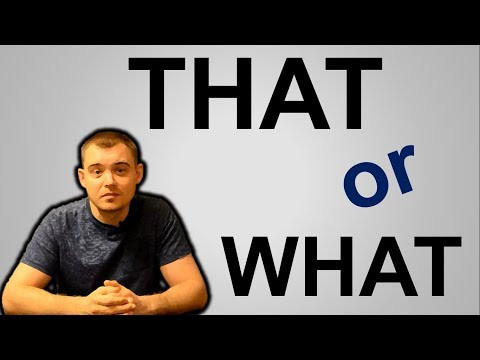 THAT или WHAT THAT или WHAT