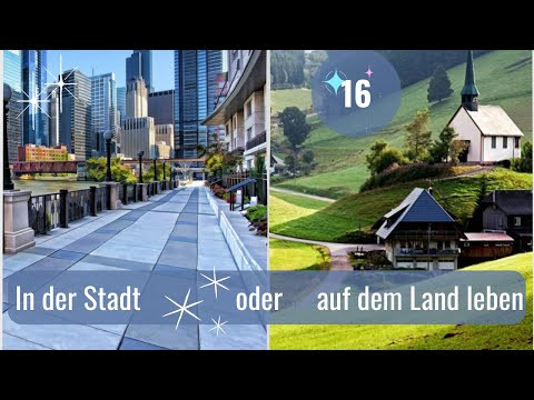 16 ВИДЕОУРОК. IN DER STADT ODER AUF DEM LAND LEBEN #B1 #ирина_цырульникова #немецкий_язык #немецкий