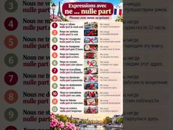 NE &hellip; NULLE PART  #французскийснуля #французскийонлайн #французскийпополочкам