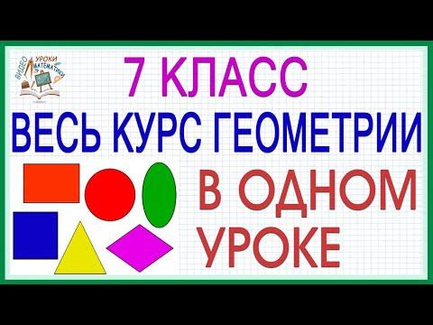 Повторение изученного в 7 классе Геометрия все темы просто! Видеоурок. Вся геометрия в одном уроке