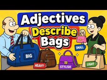 Bag Adjectives (video and worksheet) with Mark Kulek ESL