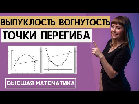 Исследование функции. Часть 6. Выпуклость, вогнутость, точки перегиба Исследование функции. Часть 6. Выпуклость, вогнутость, точки перегиба