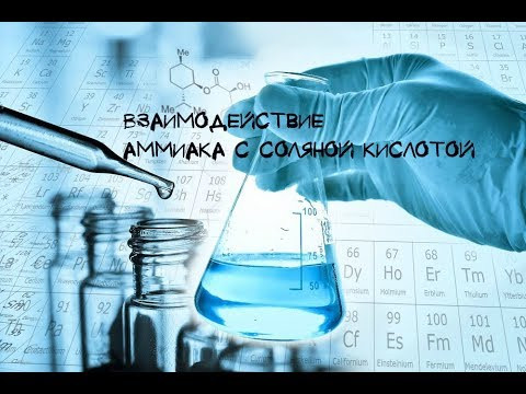 Взаимодействие аммиака с соляной кислотой