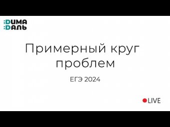 Примерный круг проблем 2024