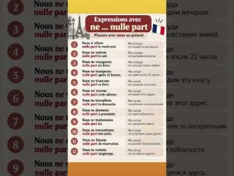 Ne &hellip; nulle part #французскийснуля #французскийонлайн #французскийпополочкам