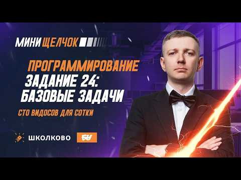 Программирование | Задание 24: базовые задачи | СТО ВИДОСОВ ДЛЯ СОТКИ