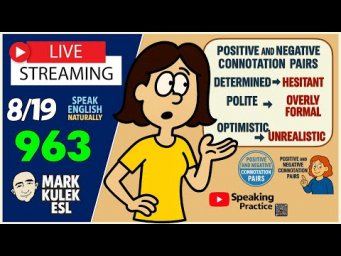 Learn English | Live Stream English Class with Mark Kulek ESL