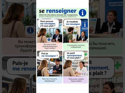 Se renseigner  #французский #французскийязык #учитьфранцузский #французскийпополочкам