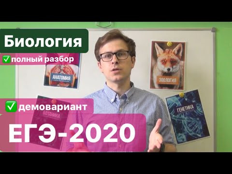 Демоверсия ЕГЭ 2020 БИОЛОГИЯ. Какие изменения?Реально легко?
