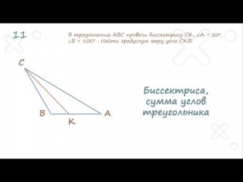 Биссектриса сумма углов треугольника