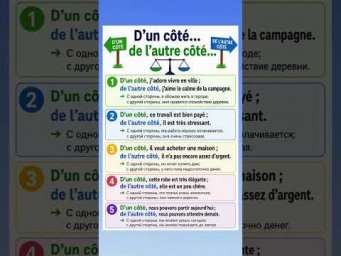 D&rsquo;un c&ocirc;t&eacute; &hellip; de l&rsquo;autre c&ocirc;t&eacute; #французскийязык #французскийпополочкам #урокифранцузского #учебникфранц