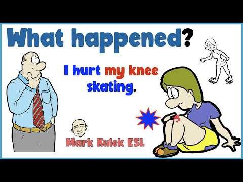 What Happened? (injuries) | English Class (clips) - Mark Kulek ESL What Happened? (injuries) | English Class (clips) - Mark Kulek ESL
