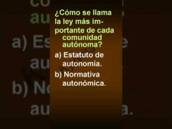 &iquest;C&oacute;mo se llama la ley m&aacute;s importante de cada comunidad aut&oacute;noma?