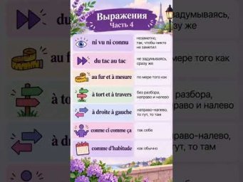 Французские словечки ЧАСТЬ 4 #французскийснуля #французскийонлайн #французскийпополочкам