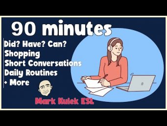 90 minutes - Talk in English (conversations) with Mark Kulek ESL