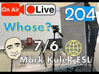 Whose? (question word) - Mark Kulek Live Stream Lesson  | #204 - English Practice - ESL