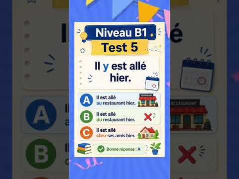 Test 5 niveau B1 #французский #учитьфранцузский #французскийпополочкам #французскийязык #урокифранцу