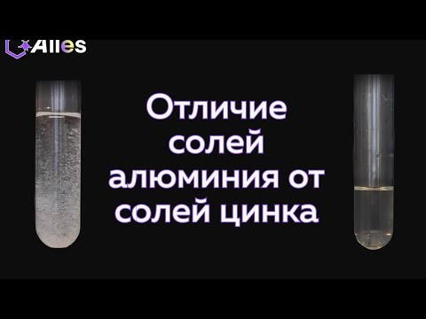 КАК ОТЛИЧИТЬ СОЛЬ АЛЮМИНИЯ ОТ СОЛИ ЦИНКА?