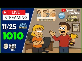 Learn English &rarr; LiveStream English Class with Mark Kulek ESL