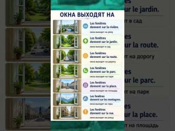 Окна выходят на &hellip; #французский #учитьфранцузский #французскийпополочкам