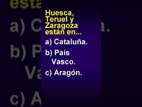 Huesca, Teruel y Zaragoza est&aacute;n en... #aprender #frases #espa&ntilde;ol