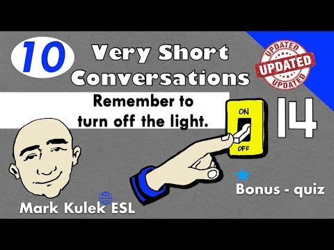 10 Very Short Conversations #14 (English practice) | Mark Kulek - ESL 10 Very Short Conversations #14 (English practice) | Mark Kulek - ESL