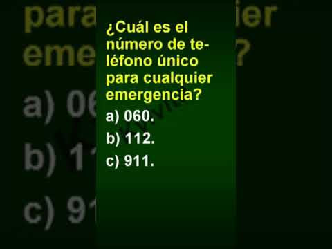 &iquest;Cu&aacute;l es el n&uacute;mero de tel&eacute;fono &uacute;nico para cualquier emergencia?