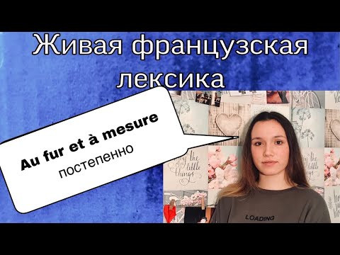 AU  FUR ET &Agrave; MESURE - постепенно | ФРАНЦУЗСКАЯ ЛЕКСИКА