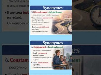 Synonymes #французский #французскийязык #французскийпополочкам #урокифранцузского