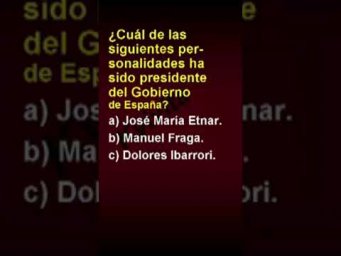 Cu&aacute;l de las siguientes personalidades ha sido presidente del Gobierno de Espa&ntilde;a?