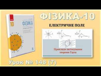ФІЗИКА-10 | Урок 148 (7) | Приклади застосування теореми Гауса