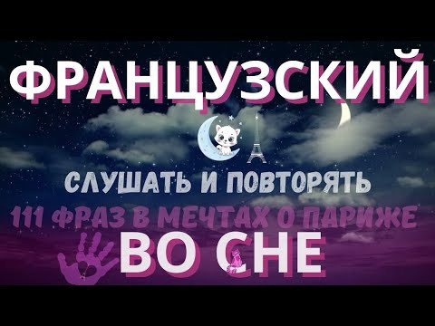 ФРАНЦУЗСКИЙ ЯЗЫК ВО СНЕ СЛУШАЙ И ПОВТОРЯЙ 111 ФРАЗ В МЕЧТАХ О ПАРИЖЕ