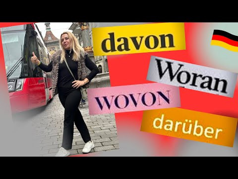 Немецкие местоименные наречия - daran, daf&uuml;r, darauf- Фрау Анжелика