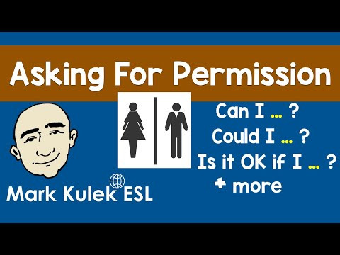 Asking For Permission - can I?, could I? + more | Mark Kulek - ESL