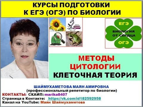 МЕТОДЫ ЦИТОЛОГИИ. КЛЕТОЧНАЯ ТЕОРИЯ МЕТОДЫ ЦИТОЛОГИИ. КЛЕТОЧНАЯ ТЕОРИЯ