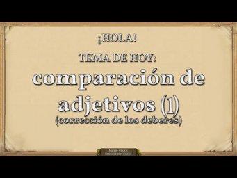 Упражнения по мини-уроку N&deg; 29(1): correcci&oacute;n de los deberes