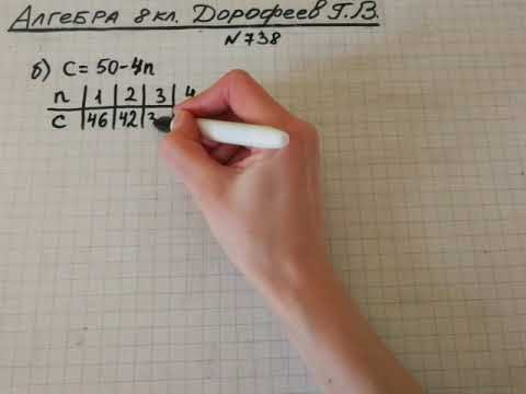 Задание №738 Алгебра 8 кл.Дорофеев