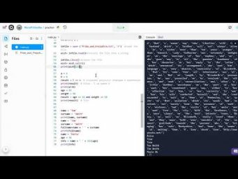 Считывание файлов Python и внесение всех слов в список Д410 Rec 10 02 21