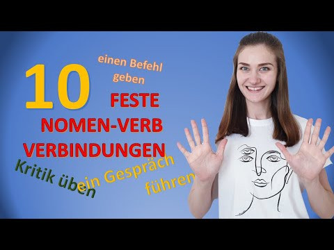 10 устойчивых глагольно-именных выражений в немецком языке. В1-С2