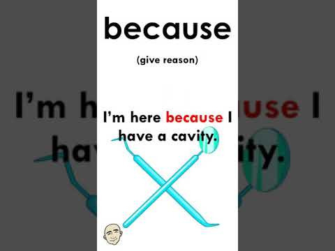 #shorts Because - give a reason (conjunction) | Mark Kulek ESL #shorts Because - give a reason (conjunction) | Mark Kulek ESL
