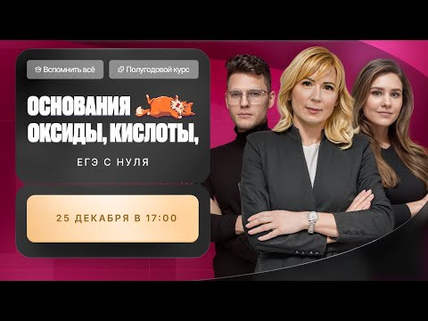 ВСЕ про оксиды, основания и кислоты для ЕГЭ по химии | Полугодовой курс | Степенин и Дацук