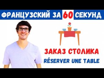 Французский для туристов I Заказ столика