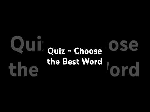 Quiz: Choose the Best Word (cleaning)  #MarkKulekESL #Vocabulary