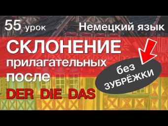 Немецкий язык, 55 урок. СЛАБОЕ склонение прилагательных (после der die das)
