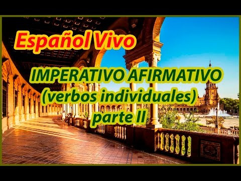 Испанский язык. IMPERATIVO AFIRMATIVO (verbos individuales).