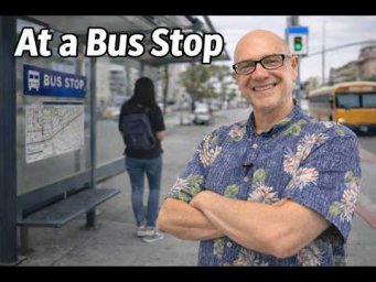 At a Bus Stop with Mark Kulek ESL