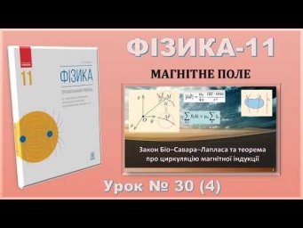 ФІЗИКА-11 | Урок 30 (4) | Закон Біо&ndash;Савара&ndash;Лапласа та теорема про циркуляцію магнітної індукції