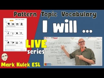 I Will - future actions | English Class with Mark Kulek ESL