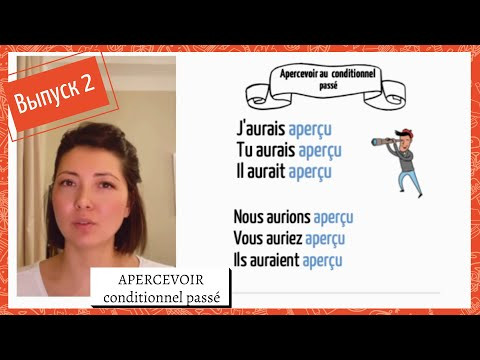 Спряжение в conditionnel pass&eacute; №2: apercevoir