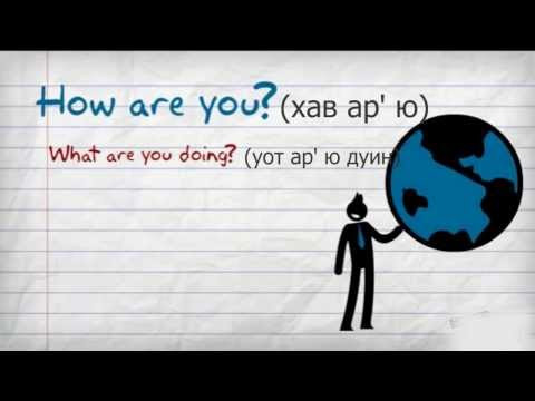 Английский Видео Разговорник #1 Приветствие / Школа Джобса